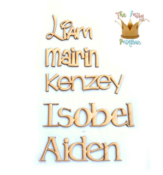 baby name wooden letters