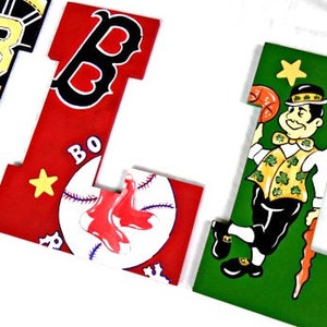 Boston Nursery Letters - Boston Team Painted Letters - New England ...