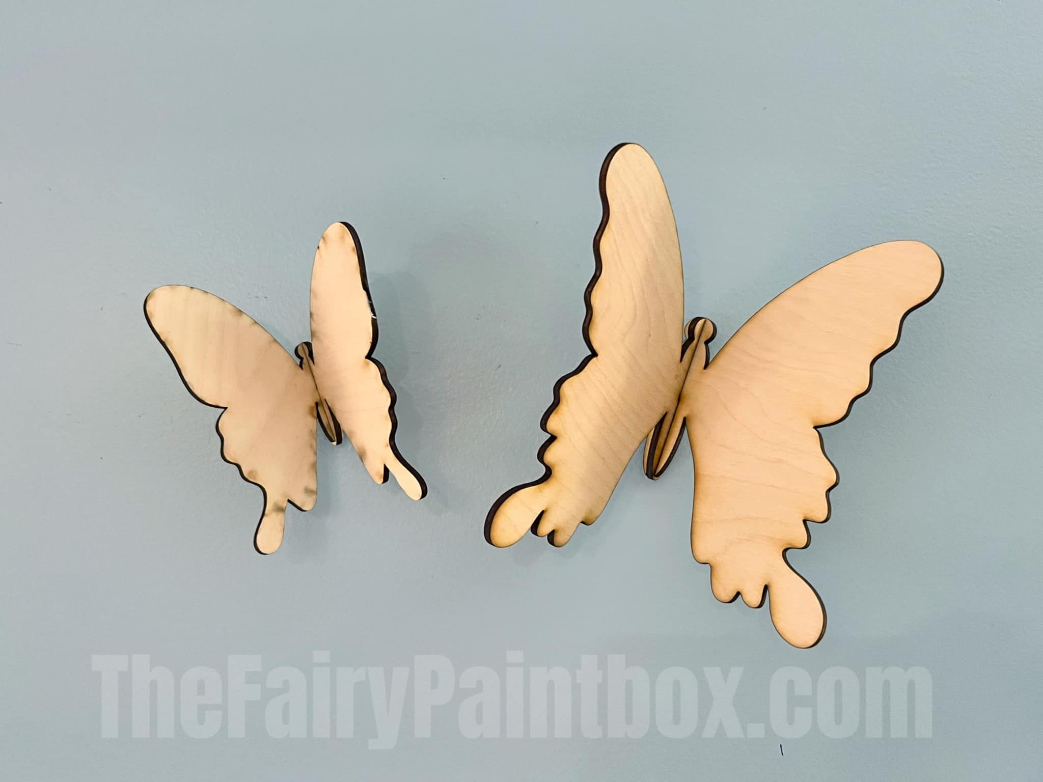 Set 36 Pezzi Forme In Legno Fai Da Te Per Bambini, 12 Disegni (Farfalla, Fiore, Insetti), Con Corda, Da Dipingere