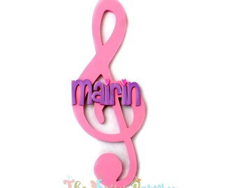 Musical Baby Name Sign - Music Nursery Personalized Sign - Music Note Nursery Decor Sign - Music Kids Room Sign - Musical Baby Room Decor