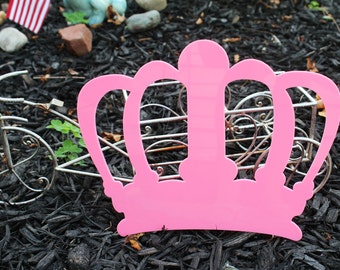 Pink Queen Empress Wall Crown, Princess Nursery Crown, Plastic Pink Empress Decorative Crown, Newborn Prop Baby Crown, Wedding Crown Decor