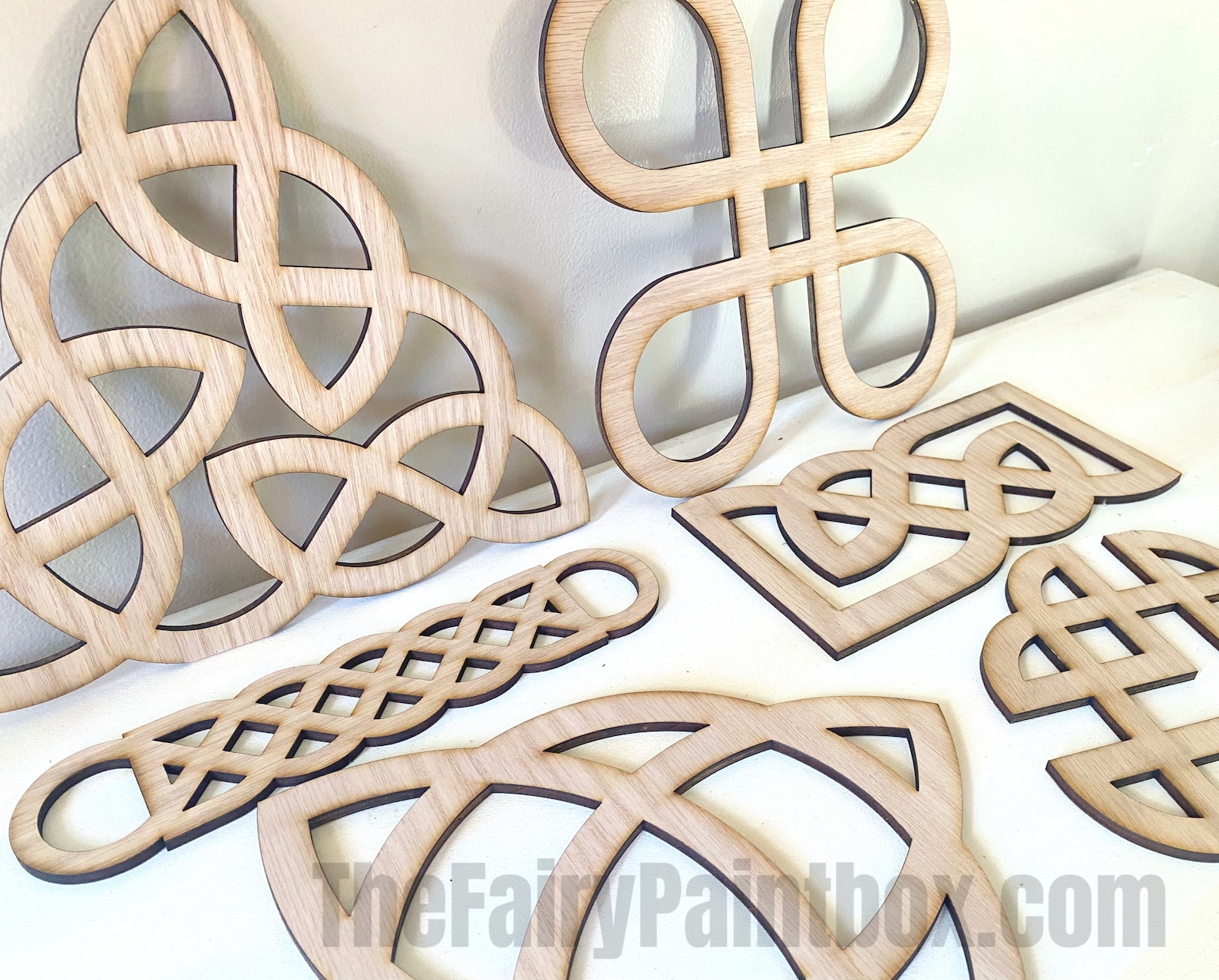 Celtic Knot Wall Decor Set Unfinished Wood Celtic Knots for Etsy