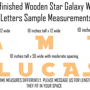Unpainted Jedi Wood Letters Baltic Birch Galaxy Letters Wood Star Space Wars Letters Wood Sci-Fi Letters Unfinished Wooden Letters image 4