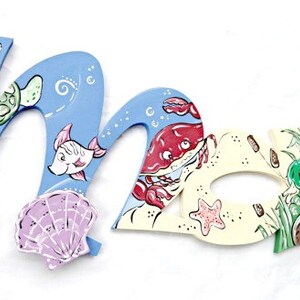 World Animals Painted Letters, Earth Nursery Letters, Nature Nursery, Forest Nursery, Woodland Nursery, Wild Earth Newborn Prop Letters