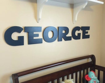 Star Jedi Painted Wood Letters - Space Wars Painted Wall Letters - Galaxy Nursery Room Baby Name Letters - Jedi Baby Name Wooden Letters