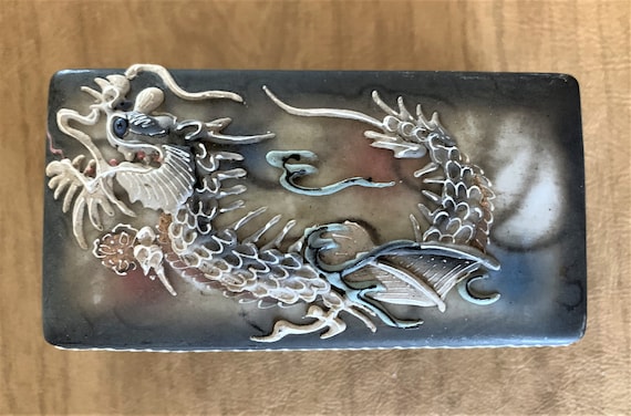 Vintage Dragon Trinket Box: ACRA Japan Ceramic, Small - Etsy