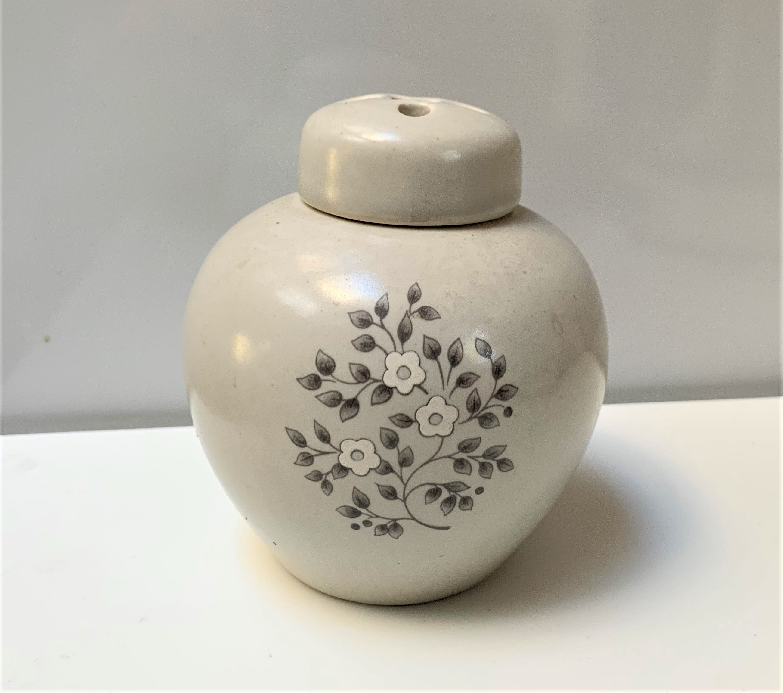 Pfaltzgraff Folk Pot-pourri Chauffe-sauce/beurre Avec Support Bougie - Beige/Bleu