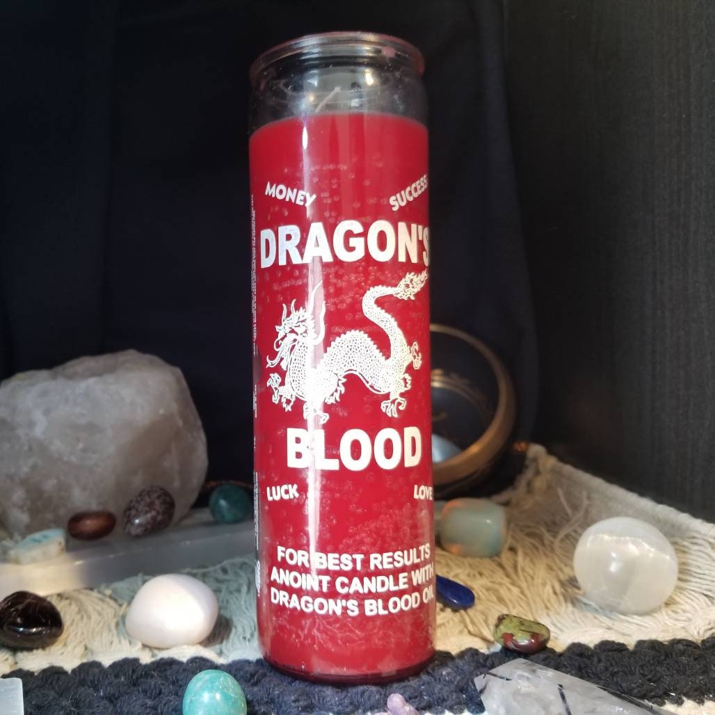 7 Day Candles Dragon's Blood Candle Spiritual Ritual Hoo Etsy