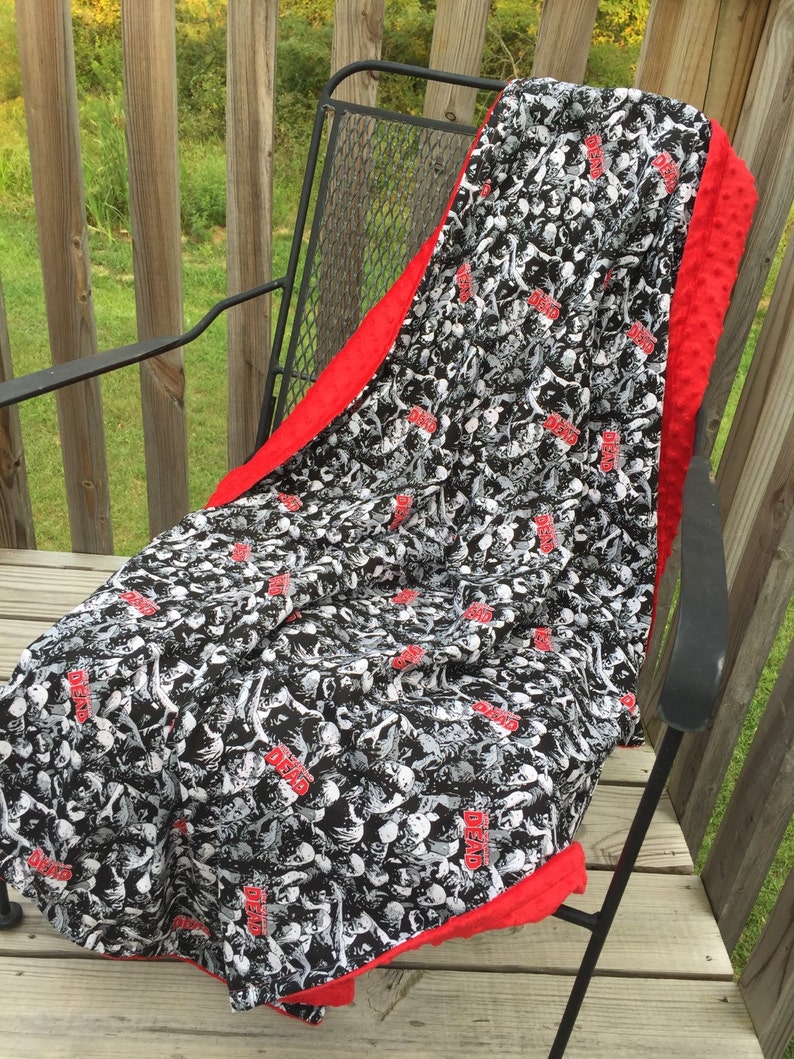 Walking Dead minky throw