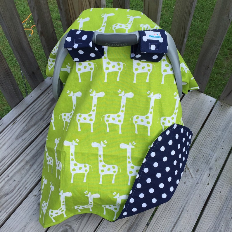 Giraffe Waterproof Car Seat Cover Canopy