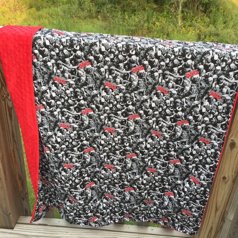 Walking Dead minky throw