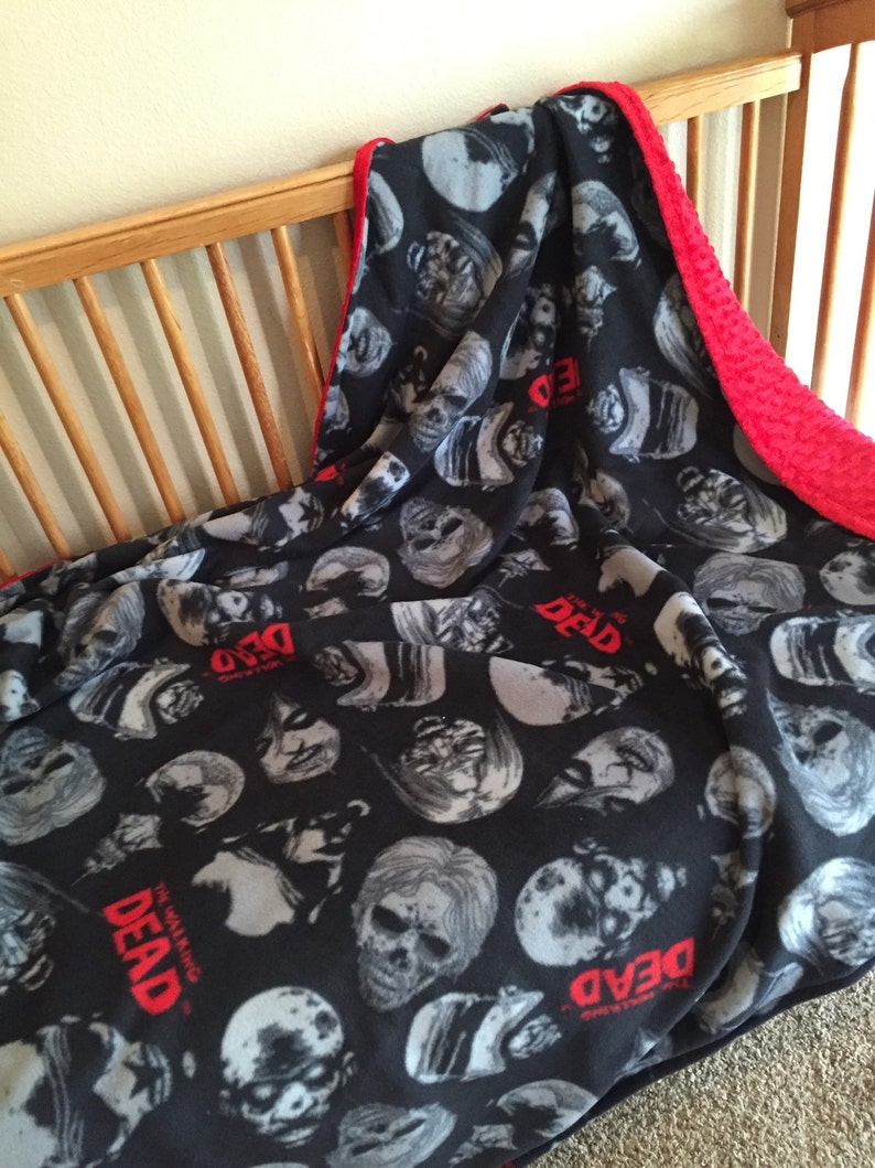 Walking Dead minky throw