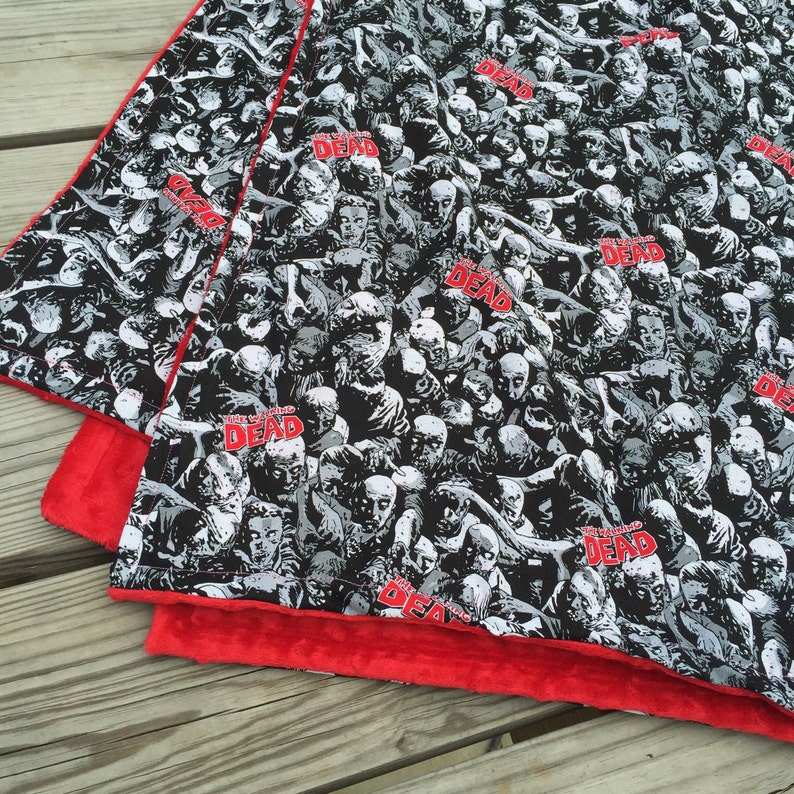 Walking Dead minky throw