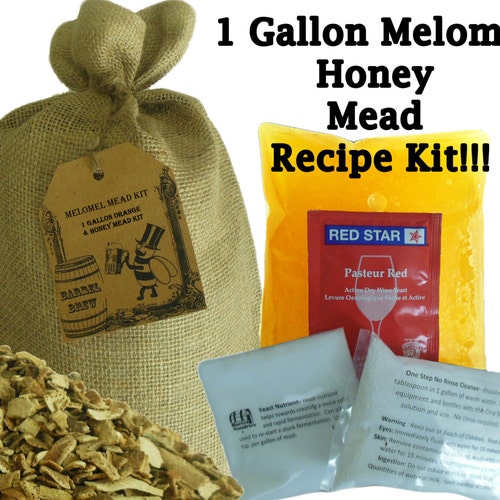 1 Gallon Hopped Honey Mead Ingredient Kit Mead With Cascade Etsy