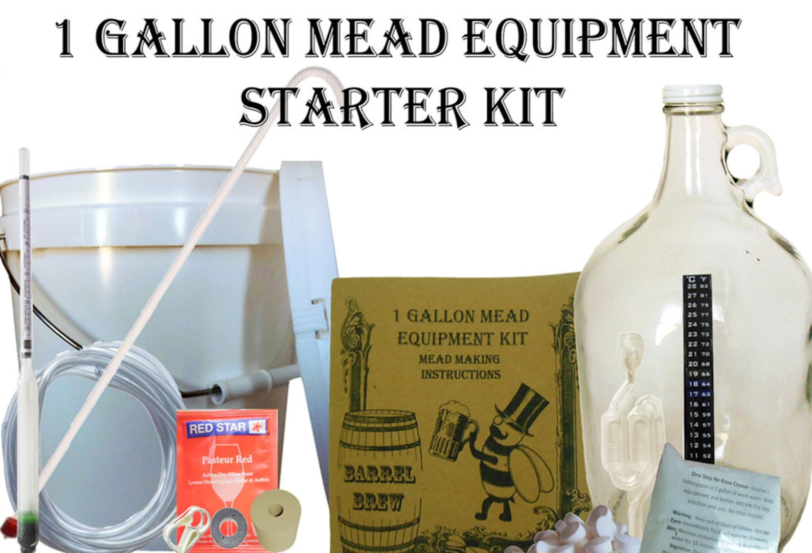 One Gallon Mead Equipment Starter Kit Etsy