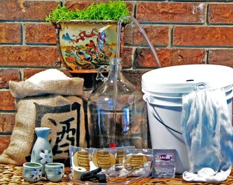 1 Gallon Sake (Rice Wine) Equipment & Ingredient Kit - Home brew -