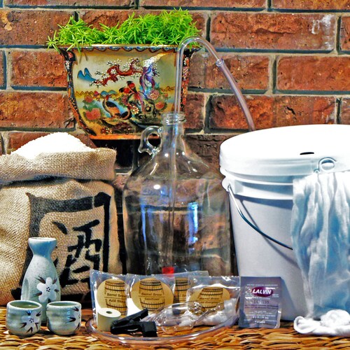 1 Gallon Sake rice Wine Equipment & Ingredient Kit Home Etsy