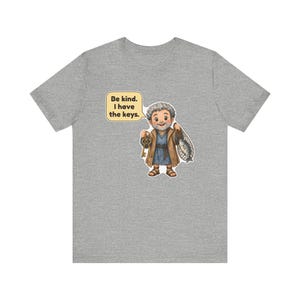 Saint Peter the Apostle Shirt, Church Usher Gift, Keeper of the Keys, Catholic Tee for Church Greeters, Confirmation and Baptism image 8