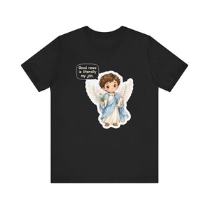 Saint Gabriel the Archangel Shirt, Postal Worker Gift, Good News Is Literally My Job, Tee for Mail Carriers, Advent and Confirmation Bild 2
