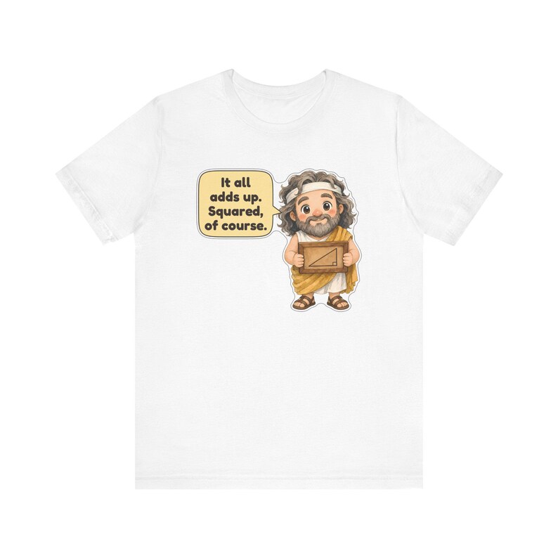 Pythagoras Shirt, Math Teacher Gift, It All Adds Up Squared of Course, Geometry Teacher Tee for Pi Day and Math Club immagine 12