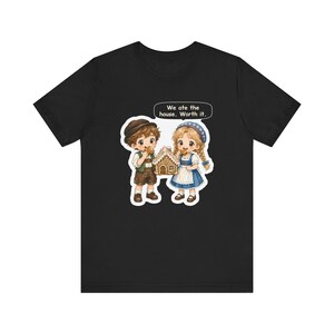 Hansel and Gretel Shirt, Sibling Gift, We Ate the House, Funny Gingerbread House Tee for Brothers, Sisters and Grimm Fairy Tale Fans image 2