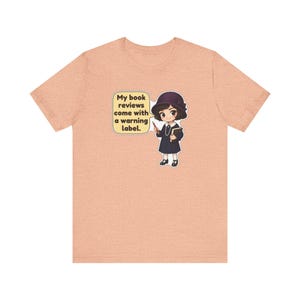 Dorothy Parker Shirt, Book Lover Gift, My Book Reviews Come With a Warning Label, Funny Tee for Writers and Librarians Bild 7