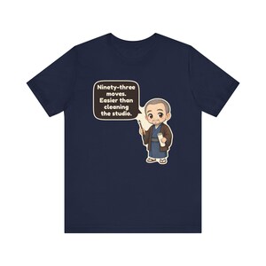 Katsushika Hokusai Shirt, Art Teacher Gift, Ninety-Three Moves Easier Than Cleaning the Studio, Funny Watercolor Tee for Artists bild 10