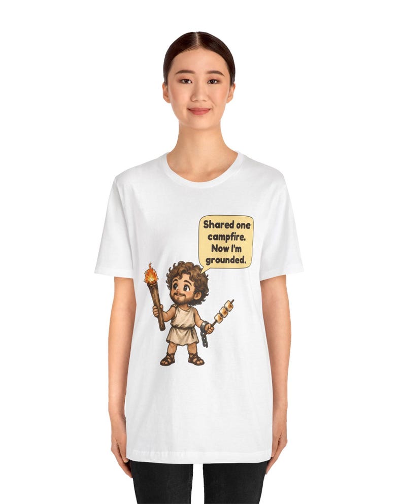 Prometheus Shirt, Funny Greek Mythology Tee, Fire Bringer Gift for Campers, Classics Teachers and Mythology Fans image 15