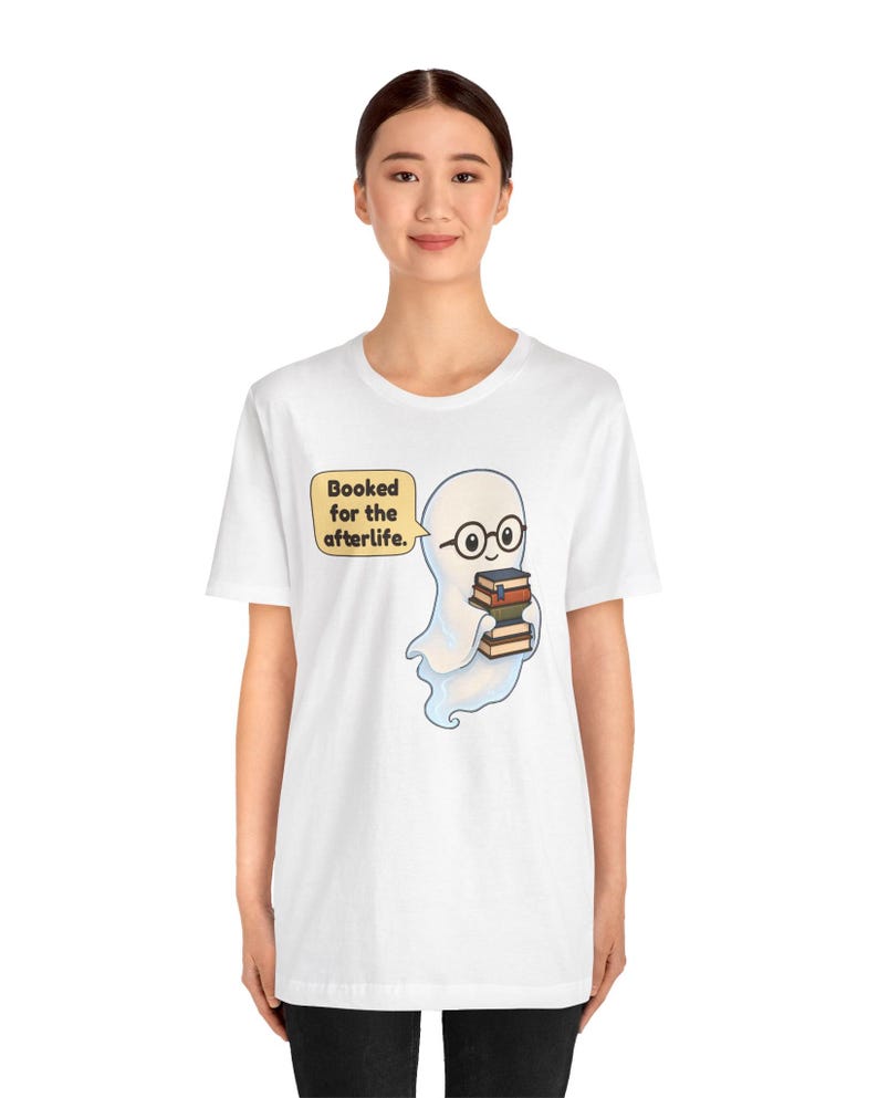 Library Ghost Shirt, Librarian Gift, Cute Bookish Tee for School Librarians, Book Clubs, Bookworms and Halloween Readers image 15