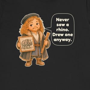 Albrecht Durer Shirt, Funny Rhino Art History Tee, Renaissance Artist Gift for Art Teachers, Printmakers and Museum Lovers