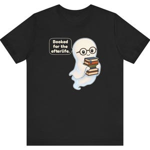 Library Ghost Shirt, Librarian Gift, Cute Bookish Tee for School Librarians, Book Clubs, Bookworms and Halloween Readers image 5