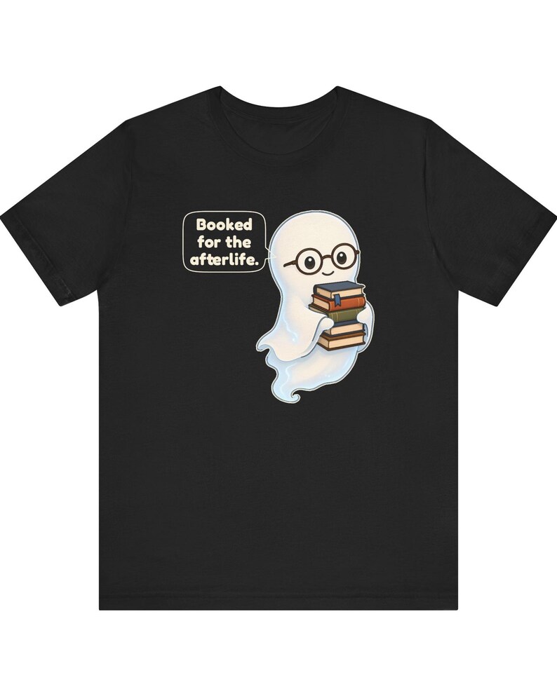 Library Ghost Shirt, Librarian Gift, Cute Bookish Tee for School Librarians, Book Clubs, Bookworms and Halloween Readers image 5