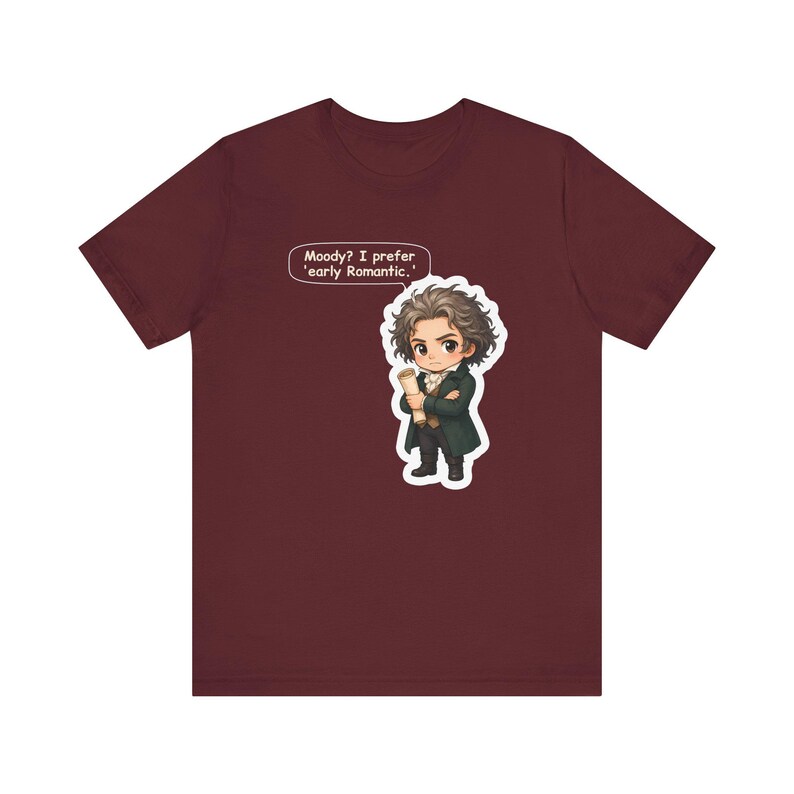 Ludwig van Beethoven Shirt, Music Teacher Gift, I Prefer Early Romantic, Tee for Orchestra Teachers, Piano Students and Recitals bild 8