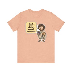 Epicurus Shirt, Snack Lover Gift, Small Joys Mostly Snacks Some Naps, Nap Lover Tee for Homebodies and Philosophy Majors image 7