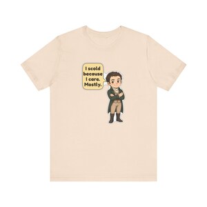 Mr Knightley Shirt, Book Club Gift, I Scold Because I Care Mostly, Funny Classic Romance Tee for English Teachers and Librarians image 6