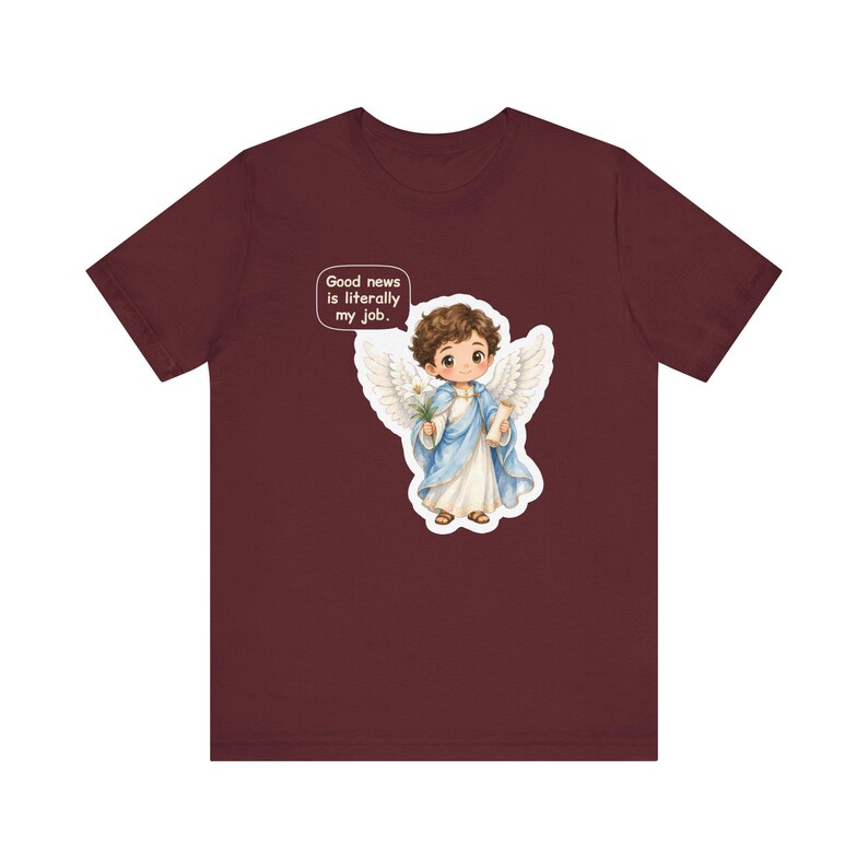 Saint Gabriel the Archangel Shirt, Postal Worker Gift, Good News Is Literally My Job, Tee for Mail Carriers, Advent and Confirmation Bild 8