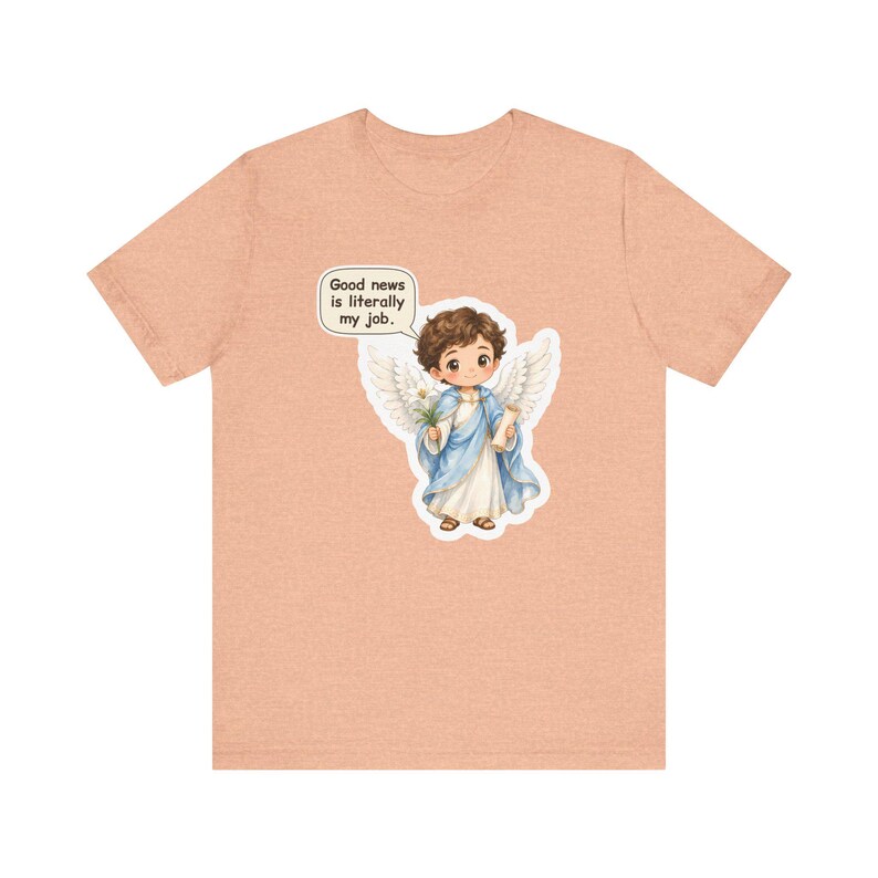 Saint Gabriel the Archangel Shirt, Postal Worker Gift, Good News Is Literally My Job, Tee for Mail Carriers, Advent and Confirmation Bild 4