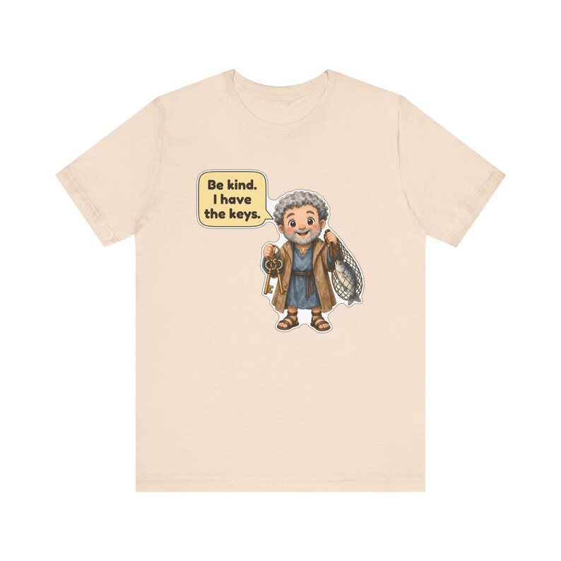 Saint Peter the Apostle Shirt, Church Usher Gift, Keeper of the Keys, Catholic Tee for Church Greeters, Confirmation and Baptism image 6