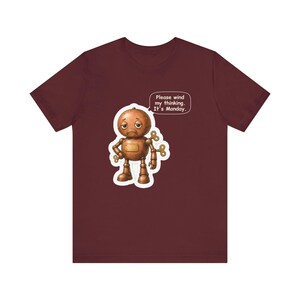 Clockwork Robot Shirt, Engineer Gift, Please Wind My Thinking It's Monday, Funny Tee for Coworkers, Robotics Teams and STEM Teachers image 8
