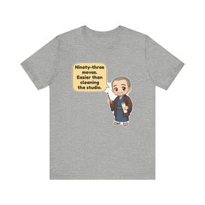 Katsushika Hokusai Shirt, Art Teacher Gift, Ninety-Three Moves Easier Than Cleaning the Studio, Funny Watercolor Tee for Artists bild 8