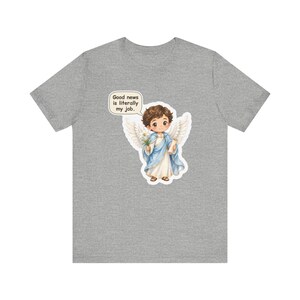 Saint Gabriel the Archangel Shirt, Postal Worker Gift, Good News Is Literally My Job, Tee for Mail Carriers, Advent and Confirmation Bild 5