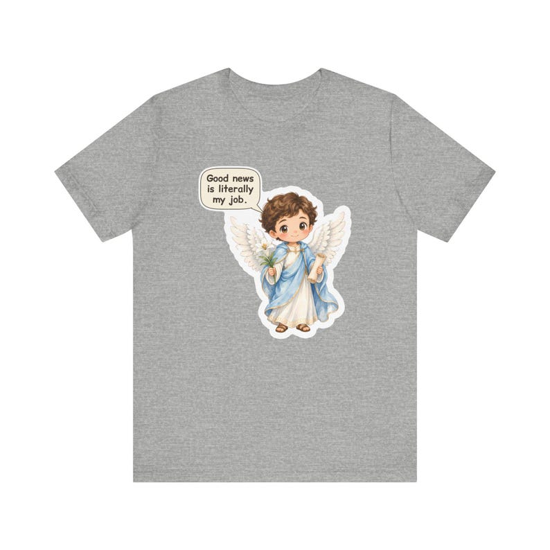Saint Gabriel the Archangel Shirt, Postal Worker Gift, Good News Is Literally My Job, Tee for Mail Carriers, Advent and Confirmation Bild 5