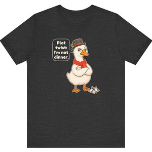 Christmas Goose Shirt, Funny Christmas Carol Tee, English Teacher Gift, Book Lover Gift, Cute Goose Lover Holiday Shirt, Chibi Watercolor bild 7
