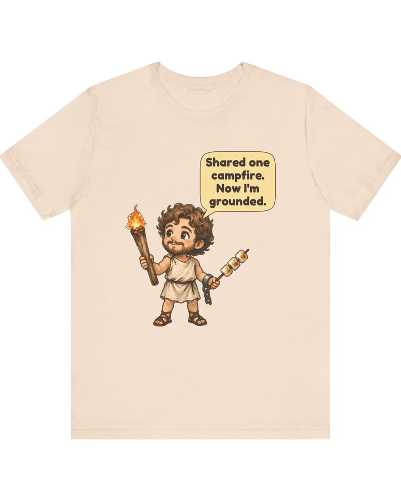 Prometheus Shirt, Funny Greek Mythology Tee, Fire Bringer Gift for Campers, Classics Teachers and Mythology Fans image 11