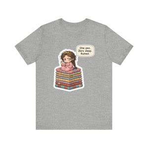 Princess and the Pea Shirt, Light Sleeper Gift, One Pea Zero Sleep Ruined, Funny Tee for Tired Moms and Andersen Fairy Tale Lovers image 5