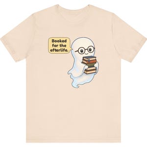 Library Ghost Shirt, Librarian Gift, Cute Bookish Tee for School Librarians, Book Clubs, Bookworms and Halloween Readers image 11