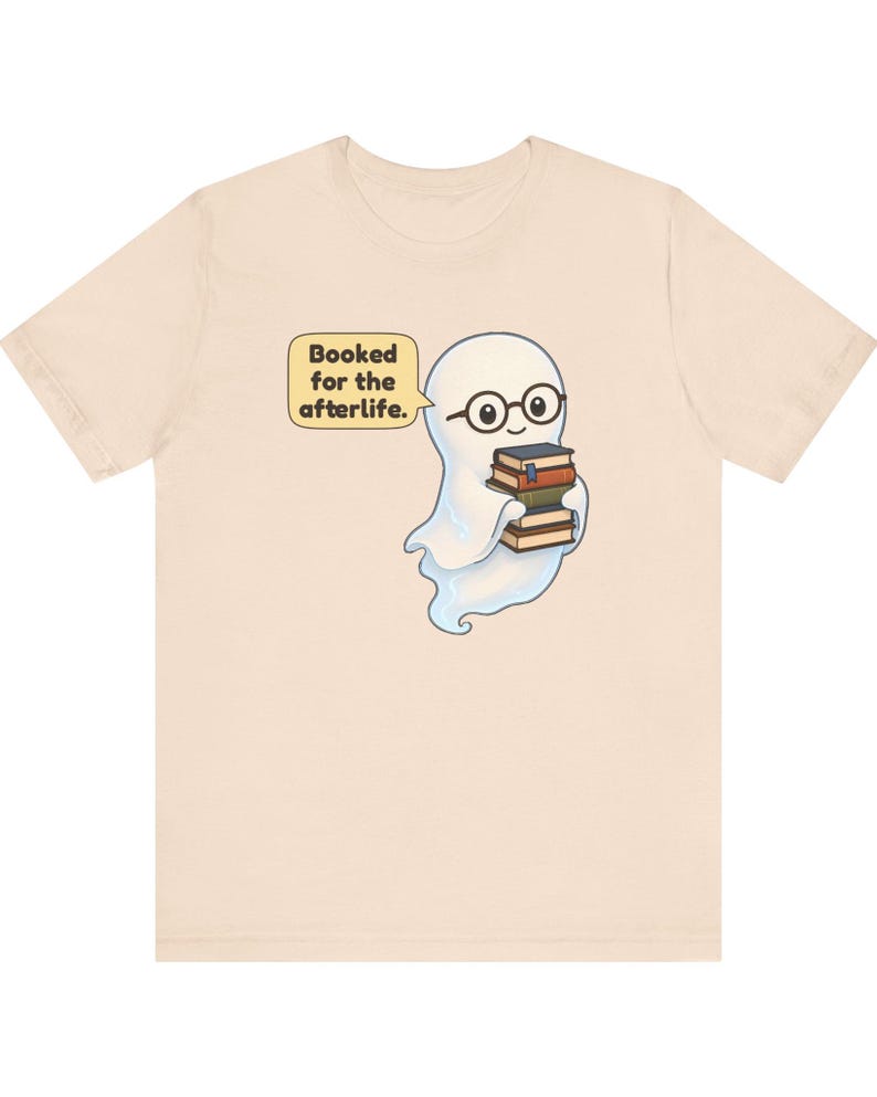 Library Ghost Shirt, Librarian Gift, Cute Bookish Tee for School Librarians, Book Clubs, Bookworms and Halloween Readers image 11