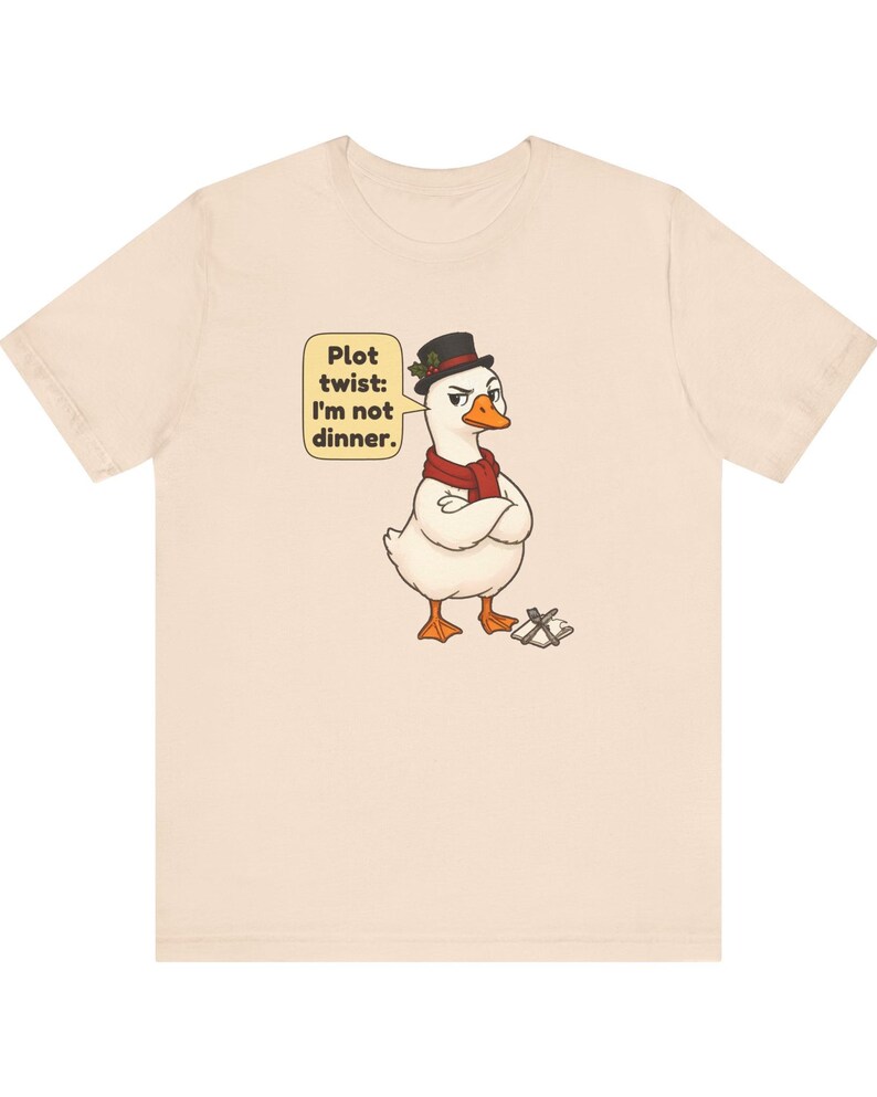 Christmas Goose Shirt, Funny Christmas Carol Tee, English Teacher Gift, Book Lover Gift, Cute Goose Lover Holiday Shirt, Chibi Watercolor bild 11