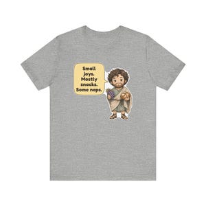 Epicurus Shirt, Snack Lover Gift, Small Joys Mostly Snacks Some Naps, Nap Lover Tee for Homebodies and Philosophy Majors image 8