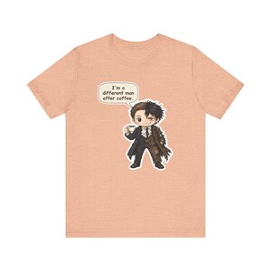 Jekyll and Hyde Shirt, Coffee Lover Gift, I'm a Different Man, Funny Tee for English Teachers, Gothic Literature Fans and Coffee Mornings Bild 4